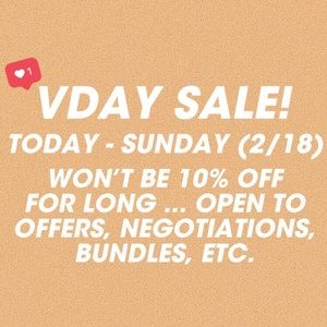 VDAY SALE AKA HELP ME GET RID OF STUFF!